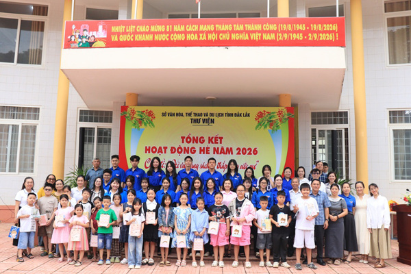 Thư viện tỉnh Đắk Lắk tổng kết chuỗi hoạt động hè năm 2026
